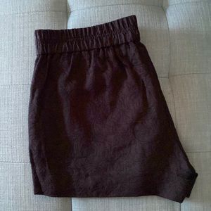 J.Crew Factory Women's 3" Jacquard Boardwalk Black Shorts